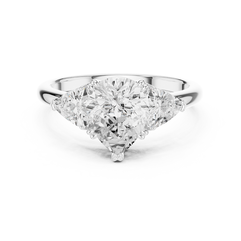 Ladies Ring DDLR-034-PE - White Gold - Image