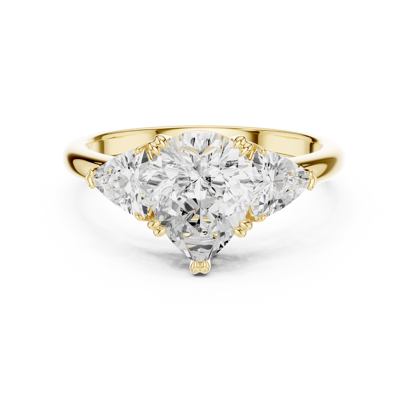 Ladies Ring DDLR-034-PE - Yellow Gold - Image
