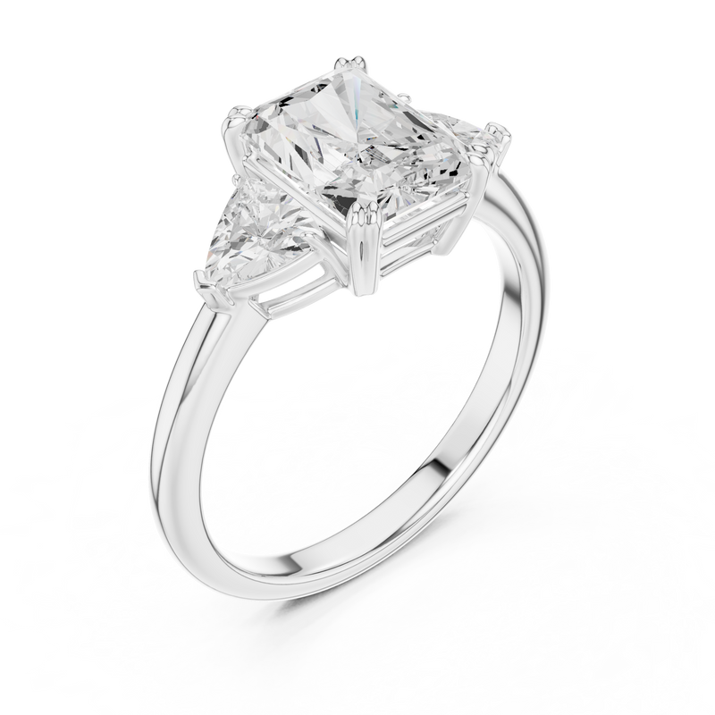 Ladies Ring DDLR-034-RA - White Gold - Image
