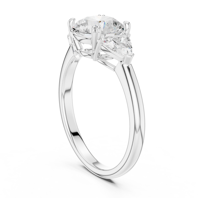 Ladies Ring DDLR-034-RD - White Gold - Image