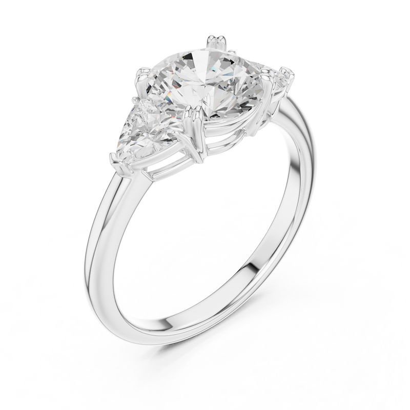 Ladies Ring DDLR-034-RD - White Gold - Image