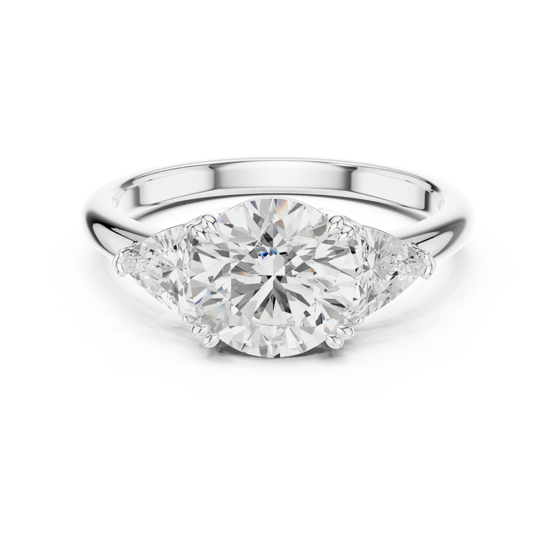 Ladies Ring DDLR-034-RD - White Gold - Image