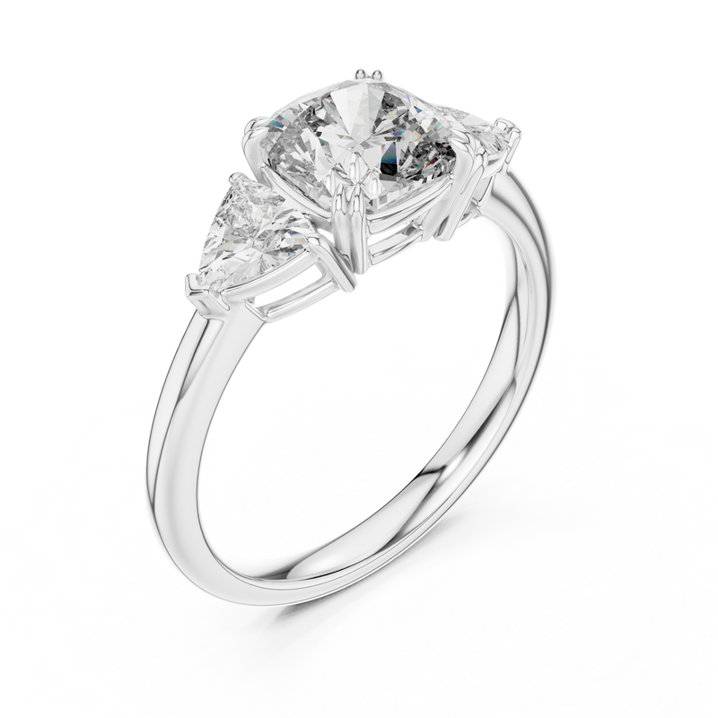 Ladies Ring DDLR-034@7 - White Gold - Image
