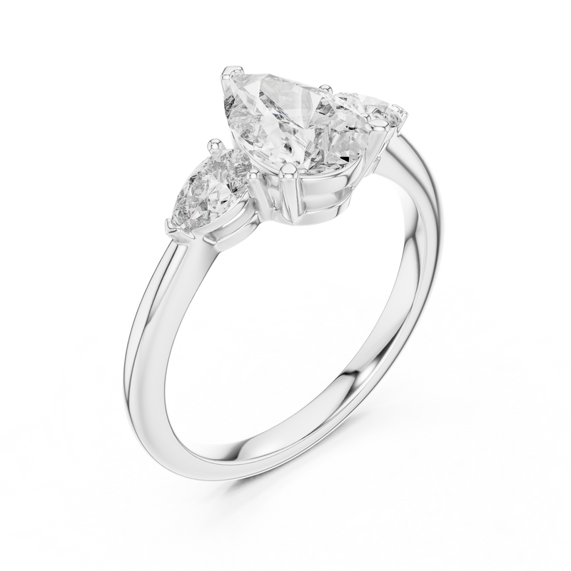 Ladies Ring DDLR-035 - White Gold - Image