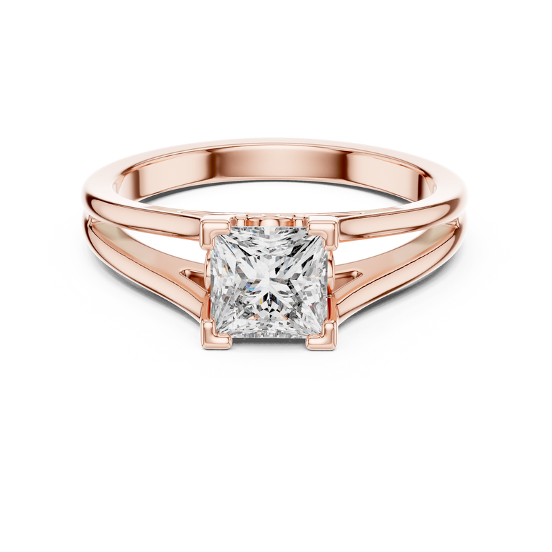 Ladies Ring DDLR-036@7 - Rose Gold - Image