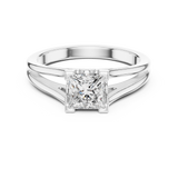 Ladies Ring DDLR-036@7 - White Gold - Image