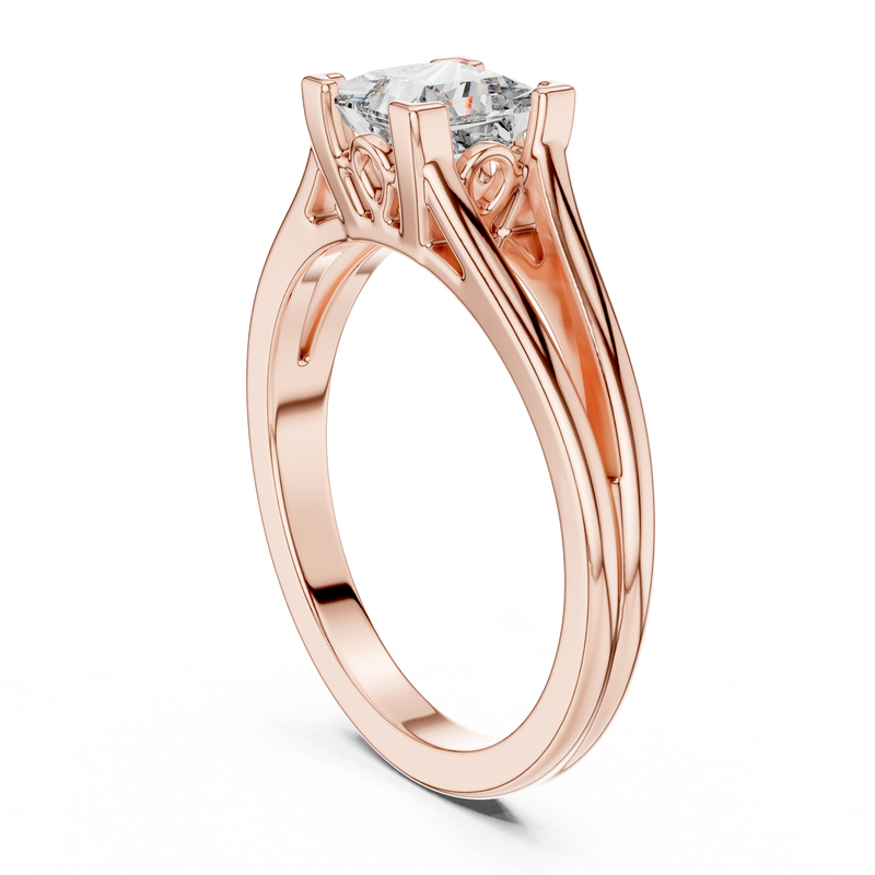 Ladies Ring DDLR-036@7 - Rose Gold - Image