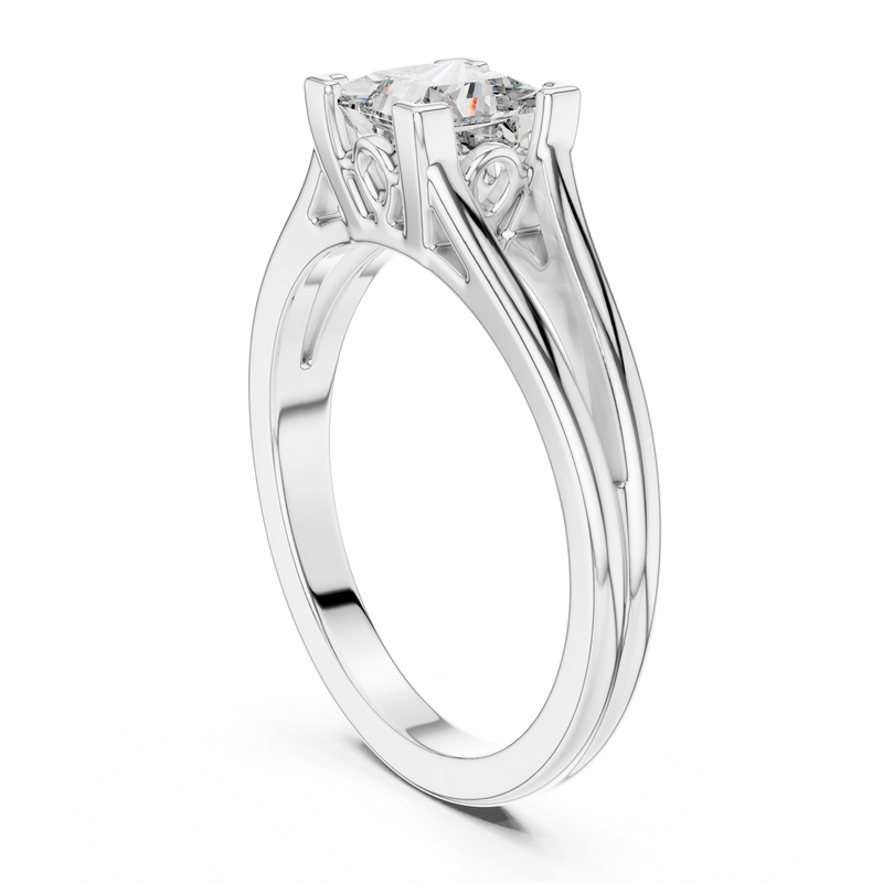 Ladies Ring DDLR-036@7 - White Gold - Image