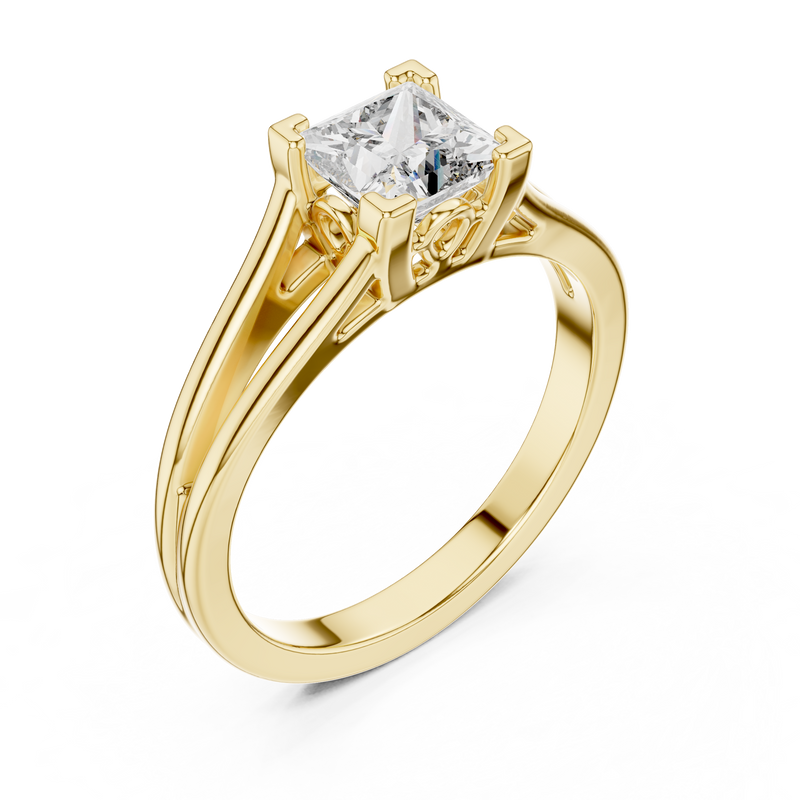 Ladies Ring DDLR-036@7 - Yellow Gold - Image