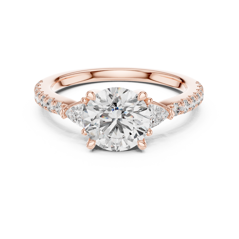 Ladies Ring DDLR-037@7 - Rose Gold - Image