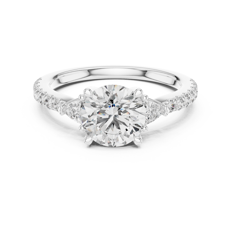 Ladies Ring DDLR-037@7 - White Gold - Image