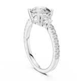 Ladies Ring DDLR-037@7 - White Gold - Image