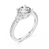 Ladies Ring DDLR-037@7 - White Gold - Image