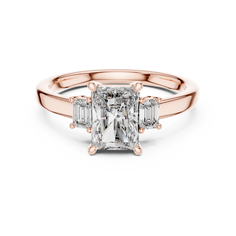 Ladies Ring DDLR-038@7 - Rose Gold - Image