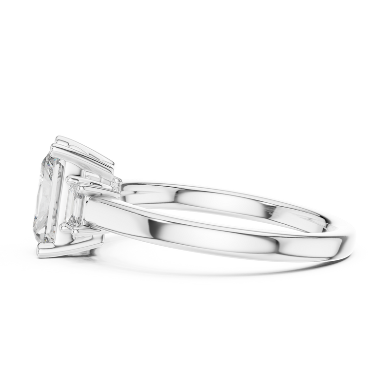 Ladies Ring DDLR-038@7 - White Gold - Image
