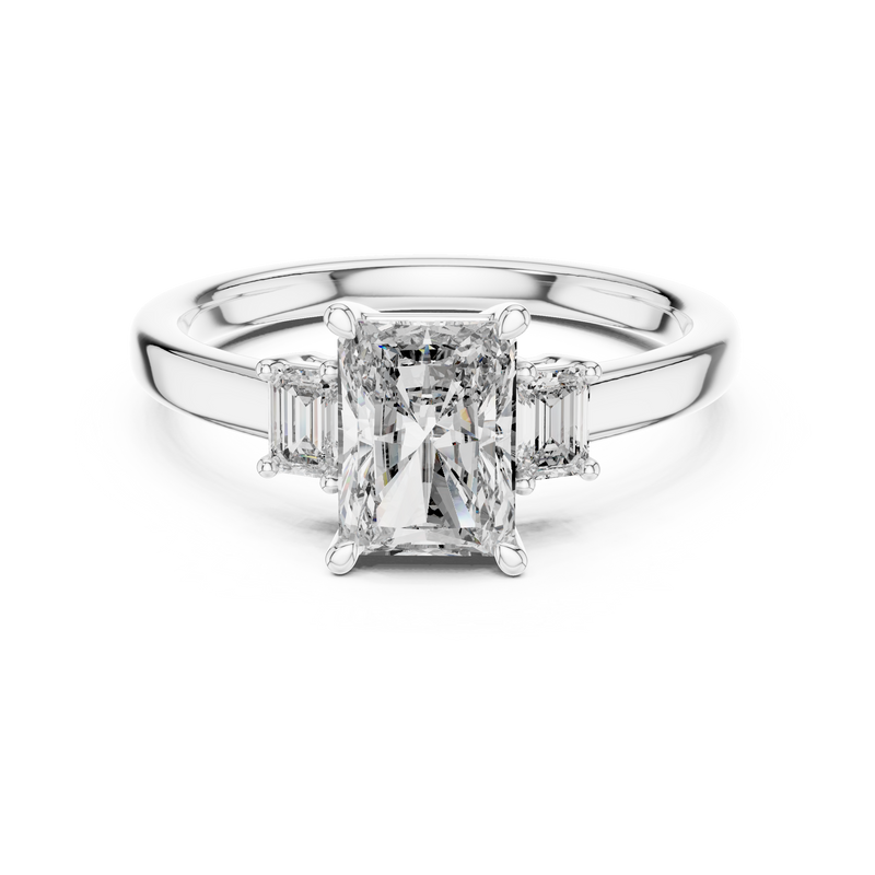 Ladies Ring DDLR-038@7 - White Gold - Image