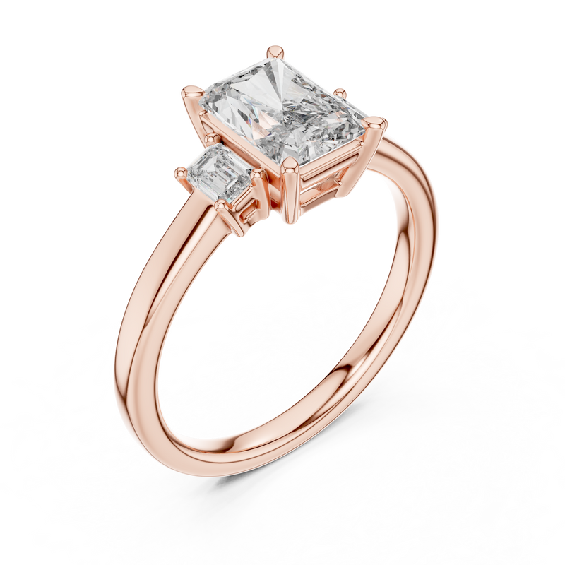 Ladies Ring DDLR-038@7 - Rose Gold - Image