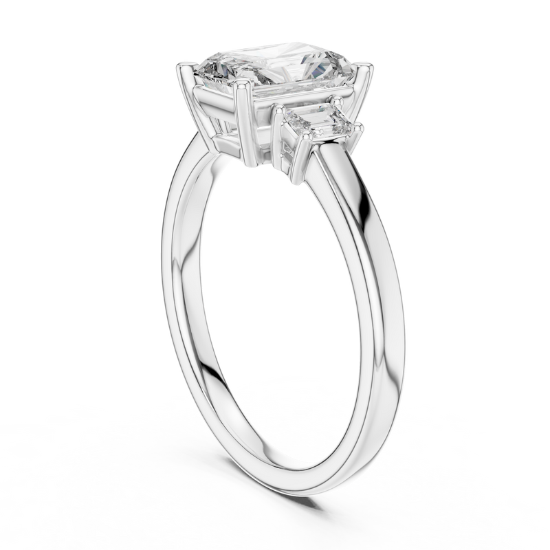 Ladies Ring DDLR-038@7 - White Gold - Image