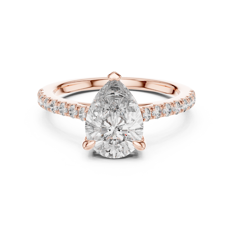 Ladies Ring DDLR-039@7 - Rose Gold - Image