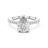 Ladies Ring DDLR-039@7 - White Gold - Image