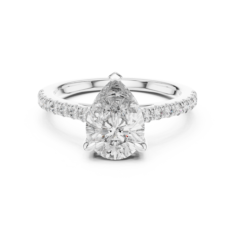 Ladies Ring DDLR-039@7 - White Gold - Image