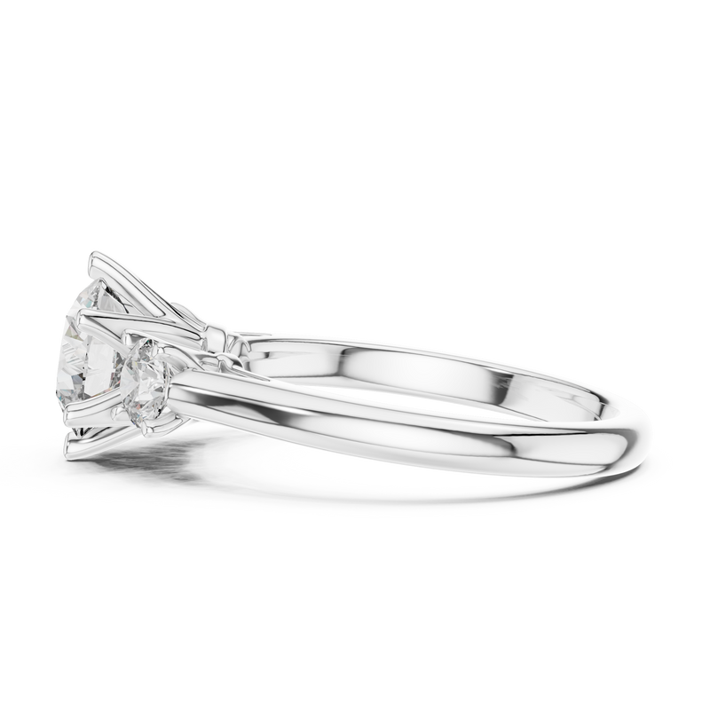 Ladies Ring DDLR-041@7 - White Gold - Image