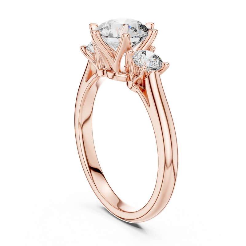 Ladies Ring DDLR-041@7 - Rose Gold - Image