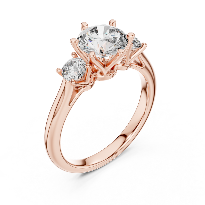Ladies Ring DDLR-041@7 - Rose Gold - Image