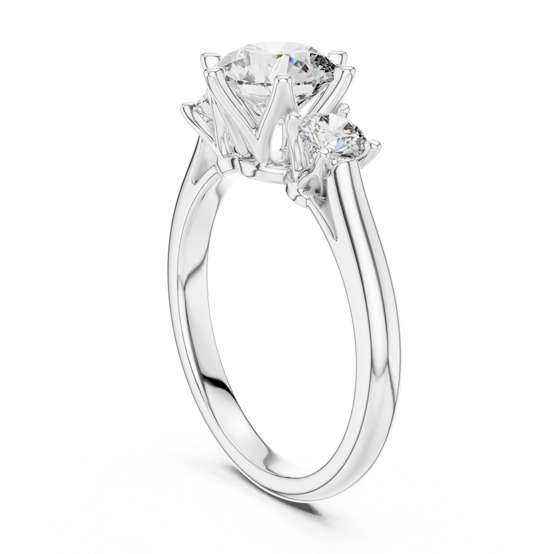 Ladies Ring DDLR-041@7 - White Gold - Image