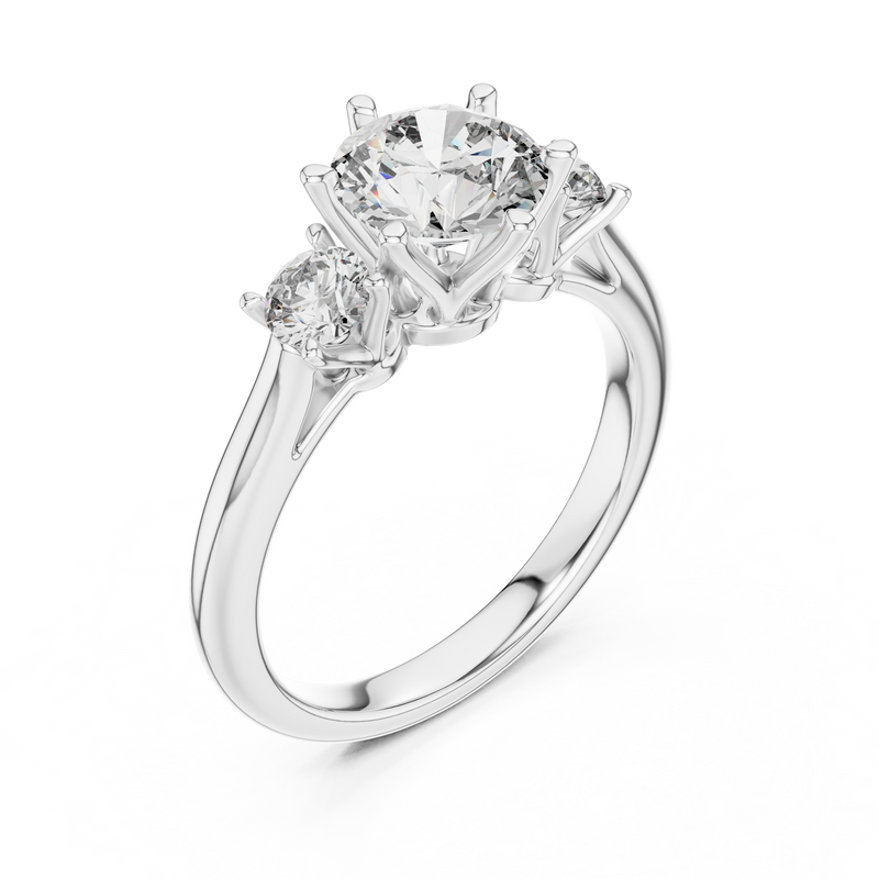 Ladies Ring DDLR-041@7 - White Gold - Image