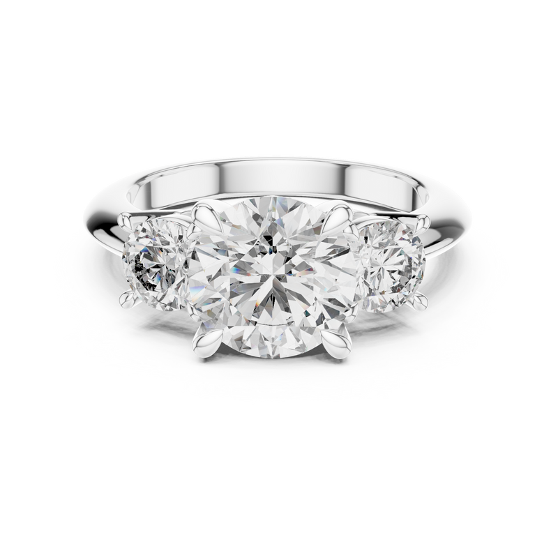 Ladies Ring DDLR-042@7 - White Gold - Image