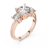 Ladies Ring DDLR-042@7 - Rose Gold - Image