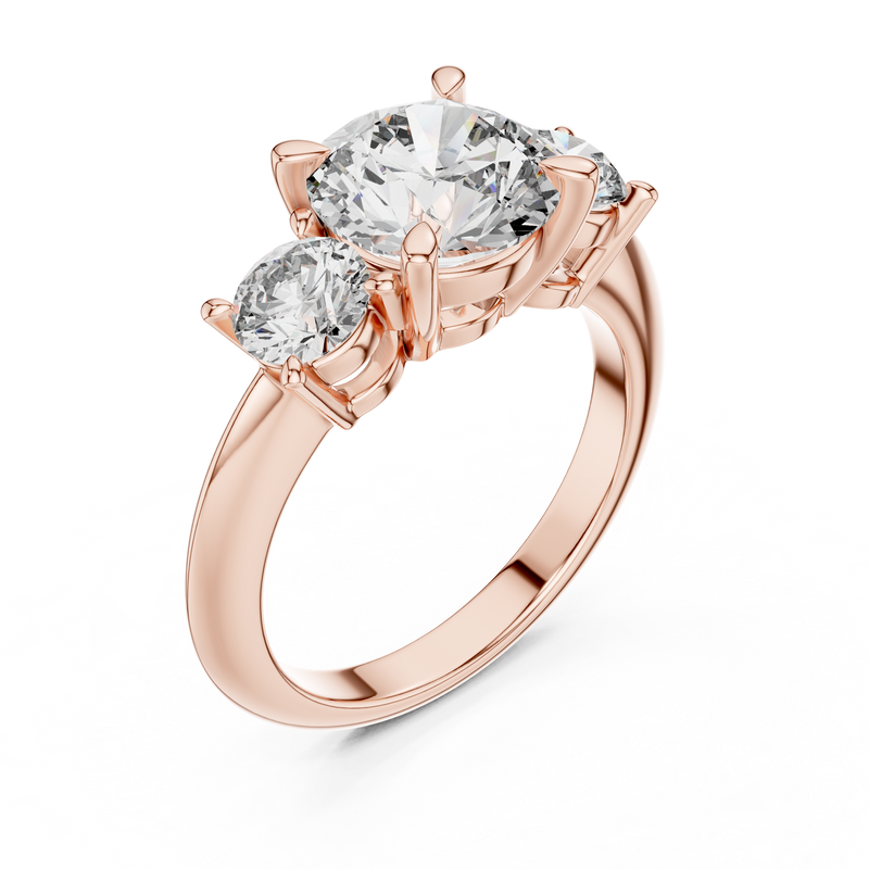 Ladies Ring DDLR-042@7 - Rose Gold - Image