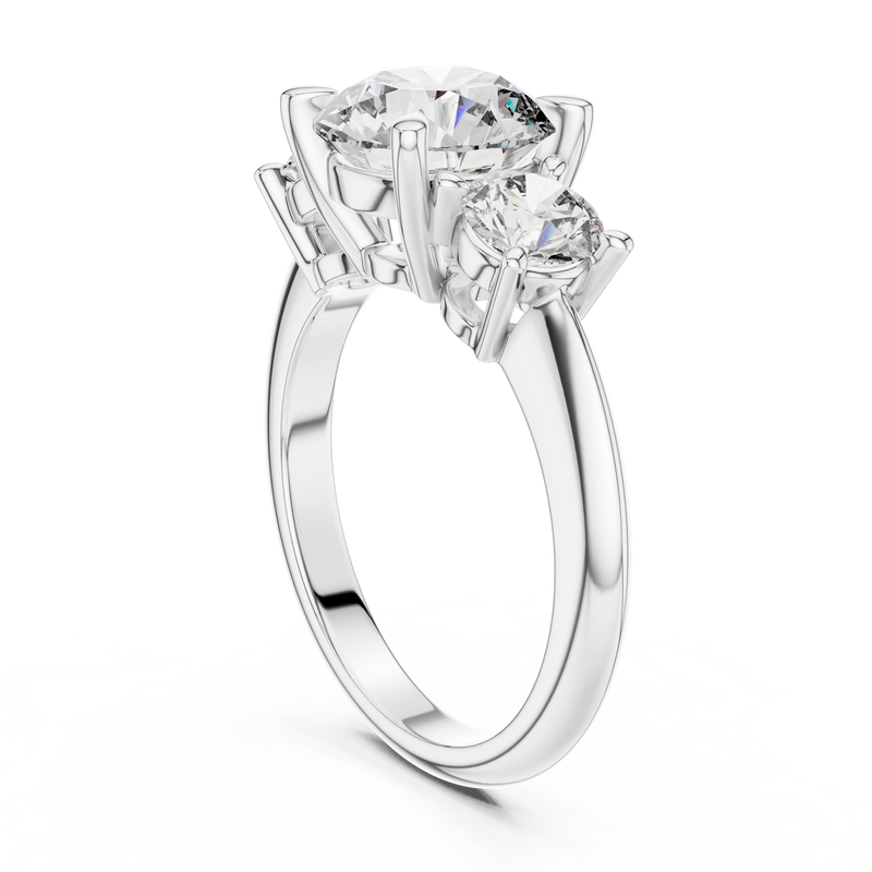 Ladies Ring DDLR-042@7 - White Gold - Image