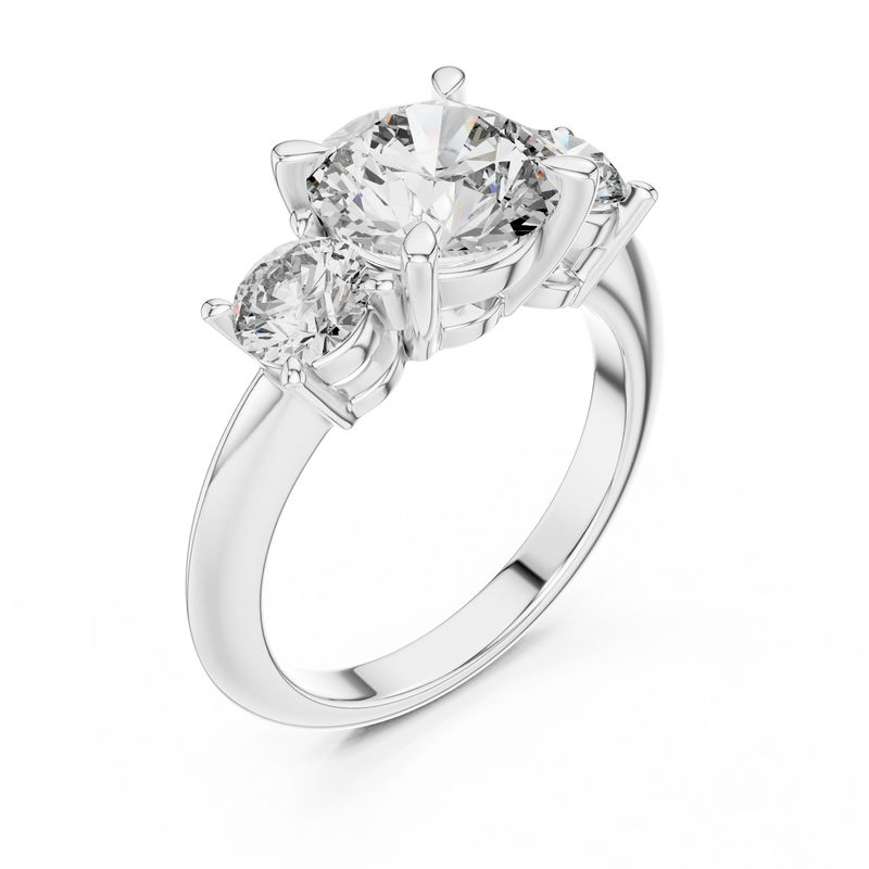 Ladies Ring DDLR-042@7 - White Gold - Image