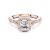 Ladies Ring DDLR-043@7 - Rose Gold - Image