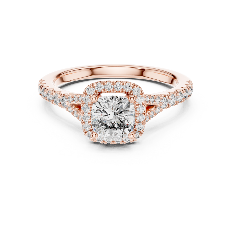 Ladies Ring DDLR-043@7 - Rose Gold - Image