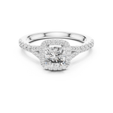 Ladies Ring DDLR-043@7 - White Gold - Image