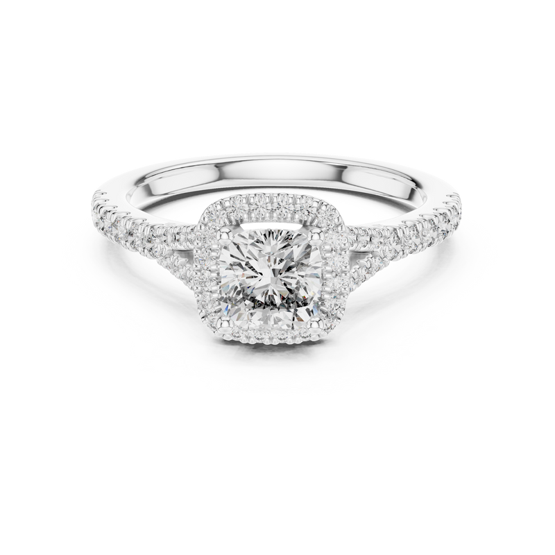 Ladies Ring DDLR-043@7 - White Gold - Image