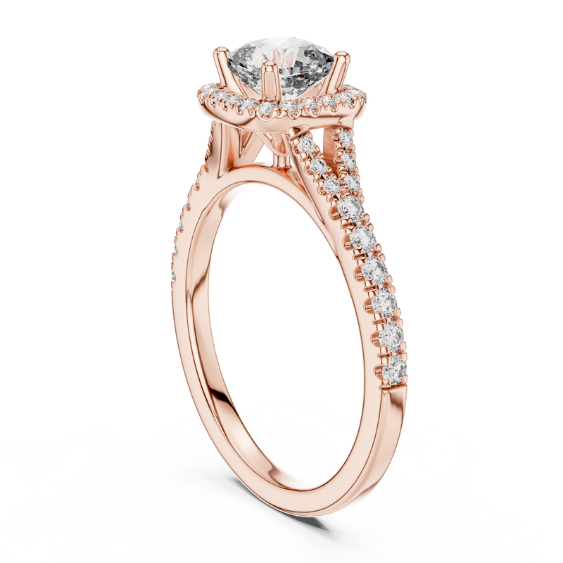 Ladies Ring DDLR-043@7 - Rose Gold - Image