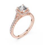 Ladies Ring DDLR-043@7 - Rose Gold - Image