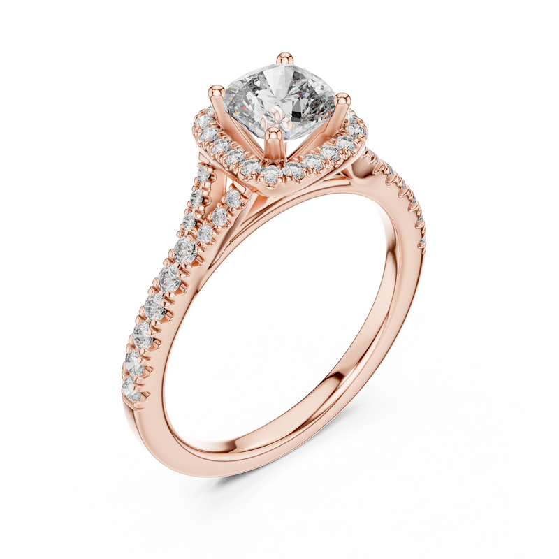 Ladies Ring DDLR-043@7 - Rose Gold - Image