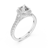 Ladies Ring DDLR-043@7 - White Gold - Image