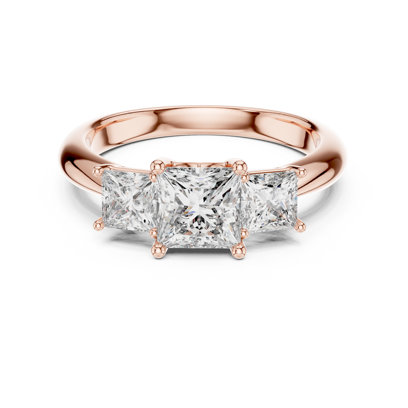Ladies Ring DDLR-044@7 - Rose Gold - Image
