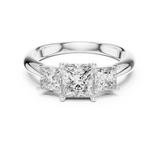 Ladies Ring DDLR-044@7 - White Gold - Image