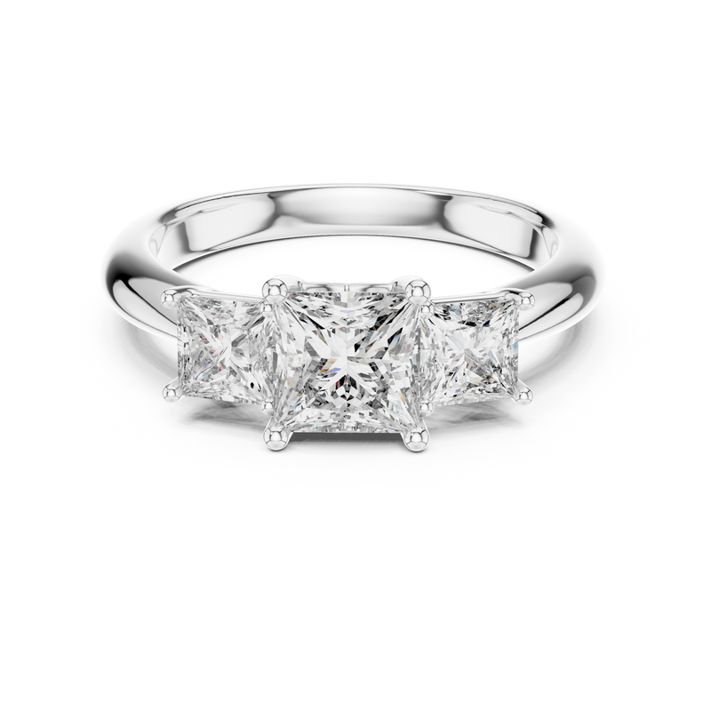 Ladies Ring DDLR-044@7 - White Gold - Image