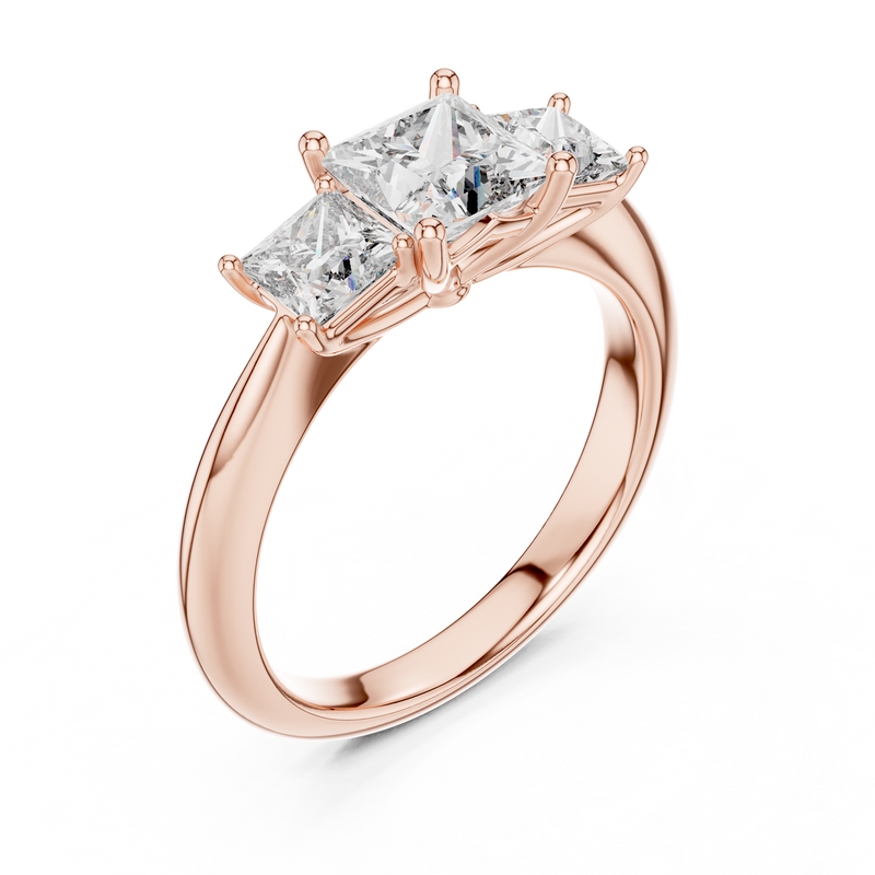 Ladies Ring DDLR-044@7 - Rose Gold - Image