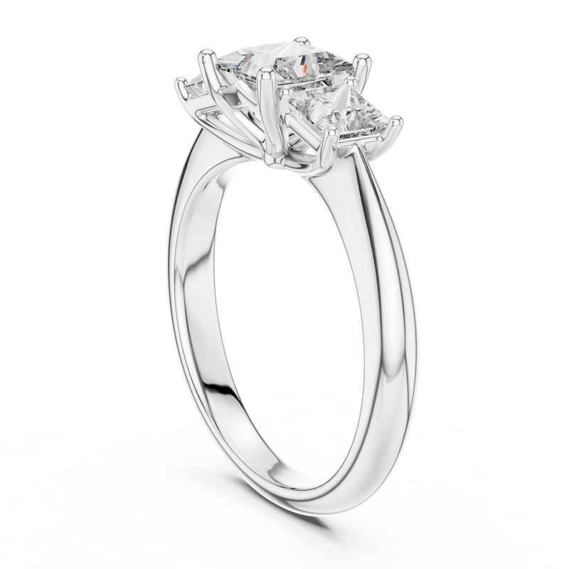 Ladies Ring DDLR-044@7 - White Gold - Image
