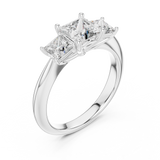 Ladies Ring DDLR-044@7 - White Gold - Image
