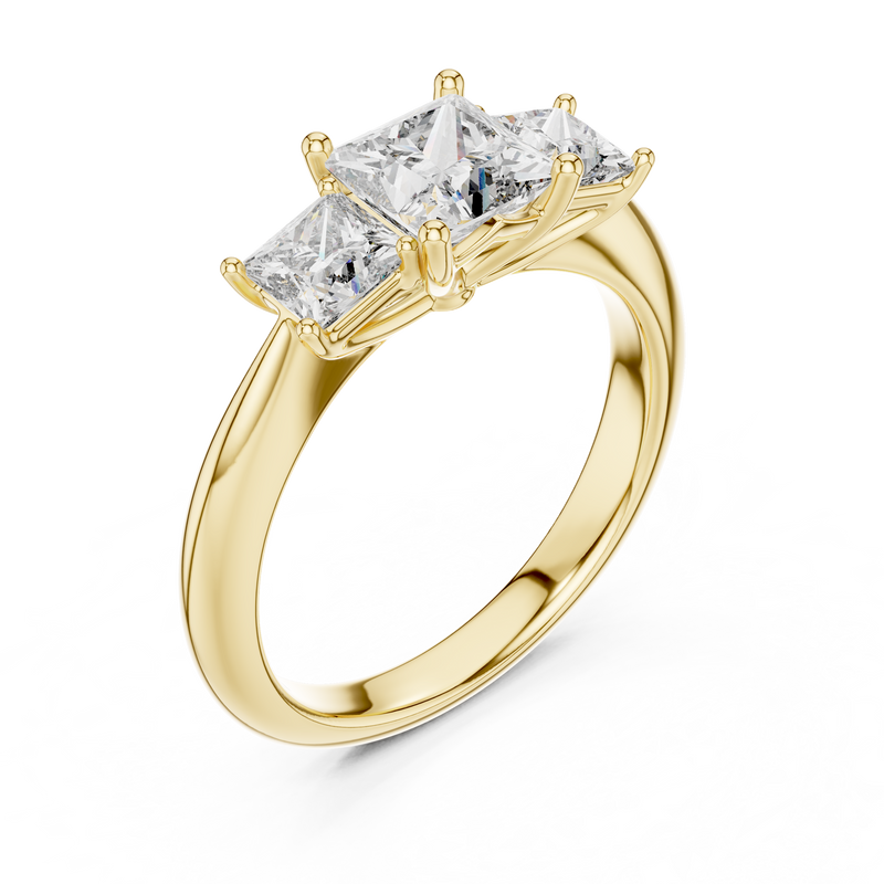 Ladies Ring DDLR-044@7 - Yellow Gold - Image